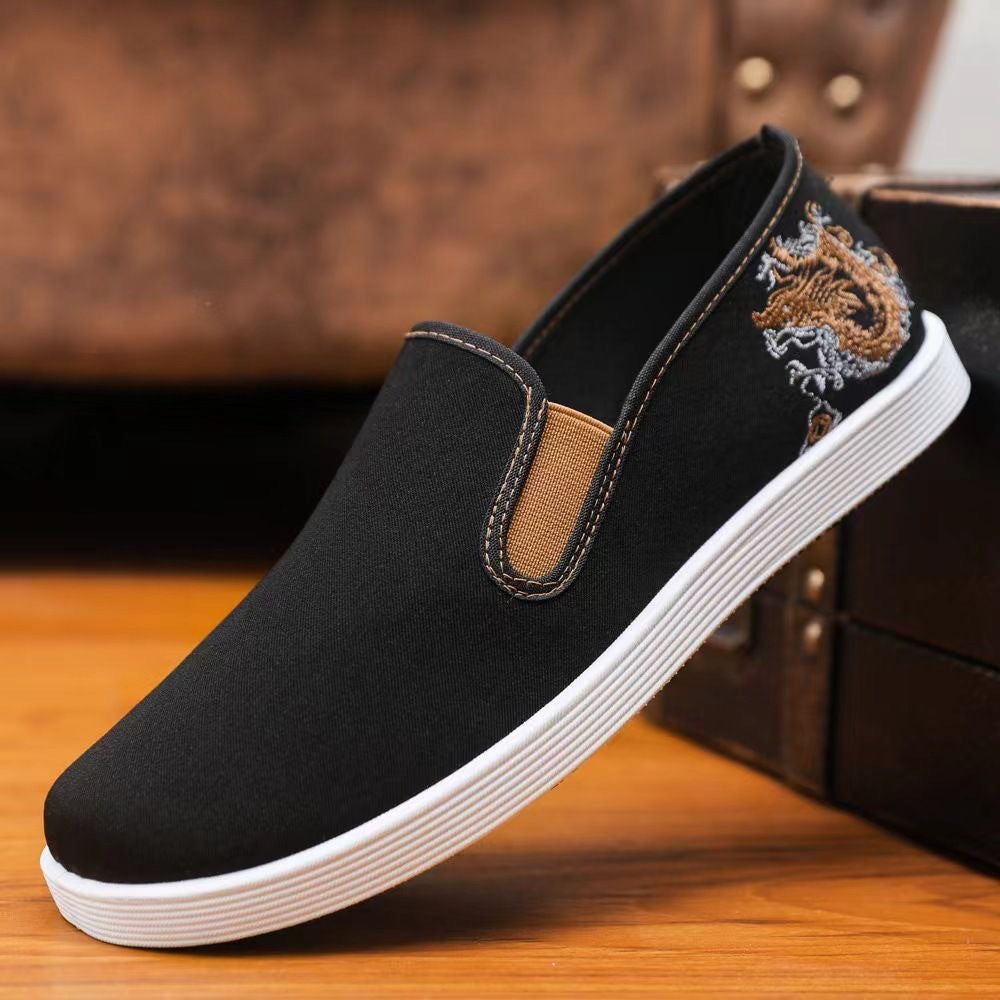 Damen Elegant bestickte Slip-On Schuhe R&B