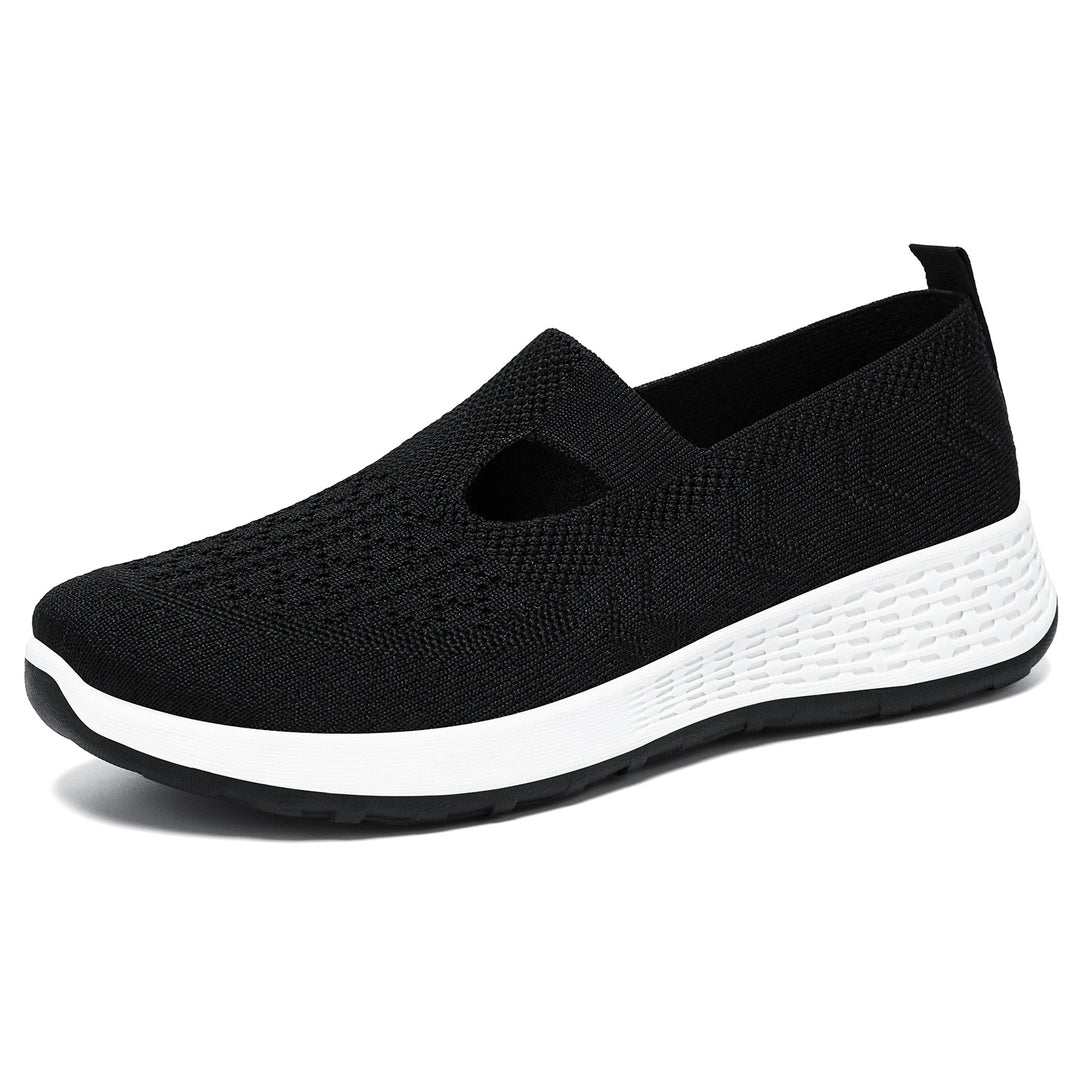Damen Komfortable Slip-On Sportschuhe mit atmungsaktivem Obermaterial R&B
