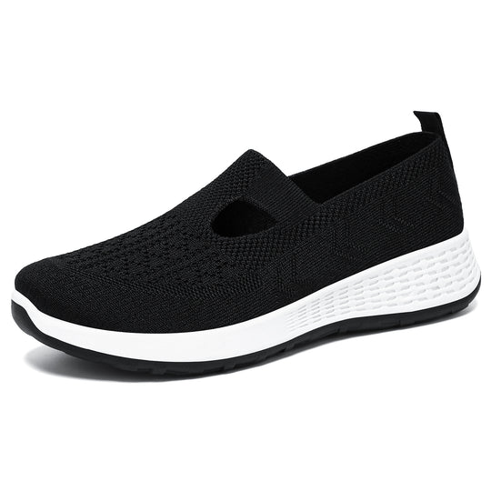 Damen Komfortable Slip-On Sportschuhe mit atmungsaktivem Obermaterial R&B