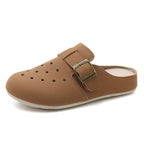 Damen Bequeme Clogs mit modischem Riemen und atmungsaktiver Obermaterialstruktur R&B