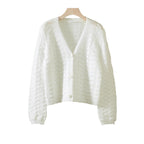 Damen Strickjacke mit Wellendesign