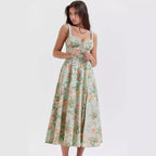 Damen Maxikleid mit romantischem Schnitt und raffinierten Rüschendetails R&B