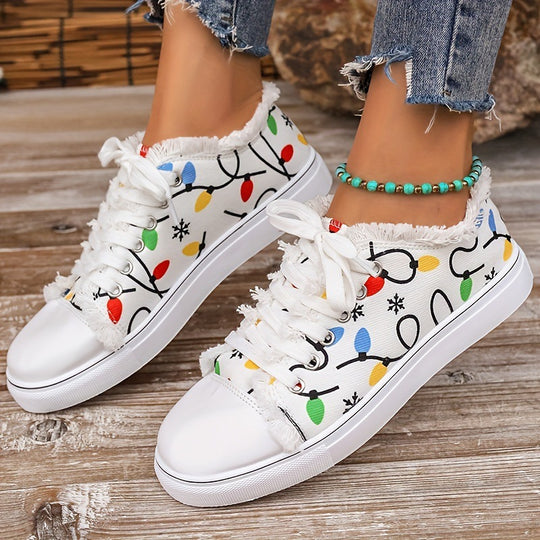 Damen Freizeitschuhe mit verspieltem Motiv und gemütlicher Fleece-Innensohle R&B