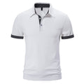 Herren Poloshirt mit modischem Kragen und kontrastierenden Ärmeln