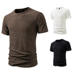 Herren Strukturiertes Kurzarmshirt mit modernem Design
