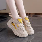 Damen Sportliche Sneaker mit atmungsaktivem Mesh-Obermaterial und flexibler Sohle R&B