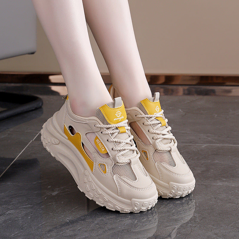 Damen Sportliche Sneaker mit atmungsaktivem Mesh-Obermaterial und flexibler Sohle R&B