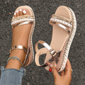 Damen dekorative Zehentrenner-Sandalen R&B
