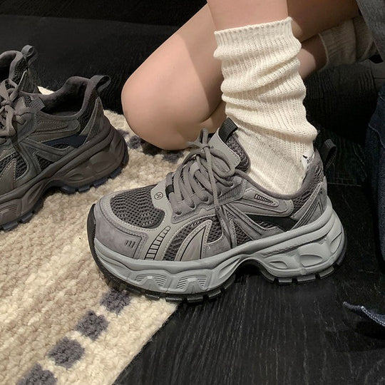 Damen Sportliche Mesh-Laufschuhe mit dämpfender Sohle und atmungsaktivem Design R&B