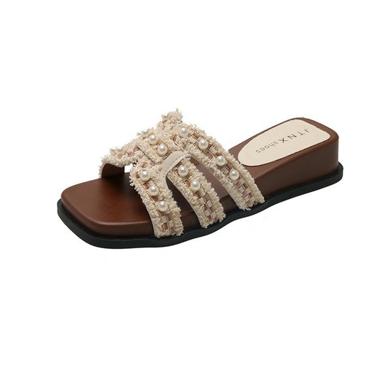 Damen elegante und komfortable Pantoletten R&B