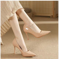 Damen Elegante spitze Pumps mit glänzendem Absatz R&B