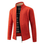 Herren modische Strickjacke mit hohem Kragen und hohem Komfort R&B