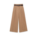 Damen weite Hochbundhose mit abnehmbarem Gürtel R&B
