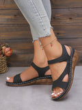 Damen Bequeme Wedge-Sandalen mit verstellbaren Riemen R&B