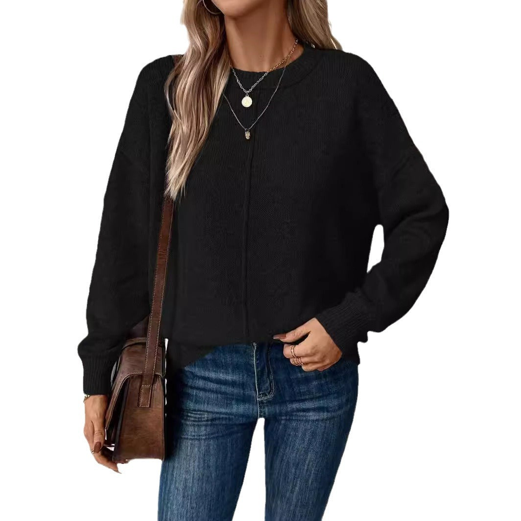 Damen lässiger Strickpullover R&B