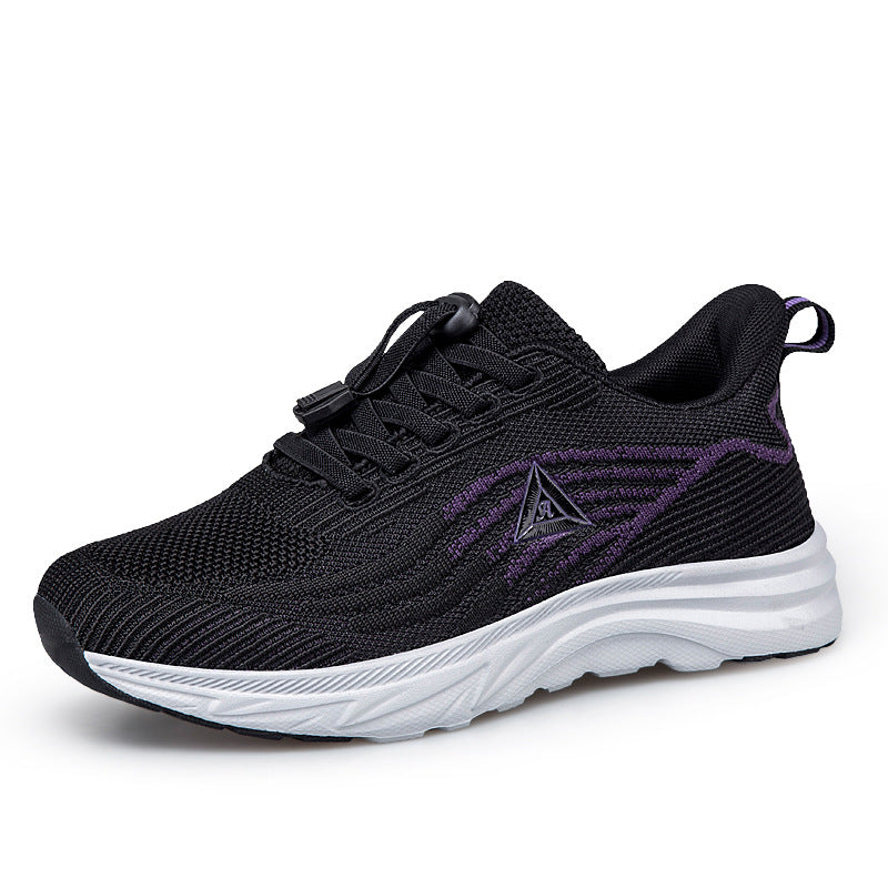 Damen Sportliche Lauf-Sneaker mit atmungsaktivem Obermaterial und elastischem Schnellschnürsystem R&B