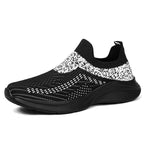 Damen Slip-On Sneakers mit luftiger Strick-Oberfläche und dämpfender Sohle