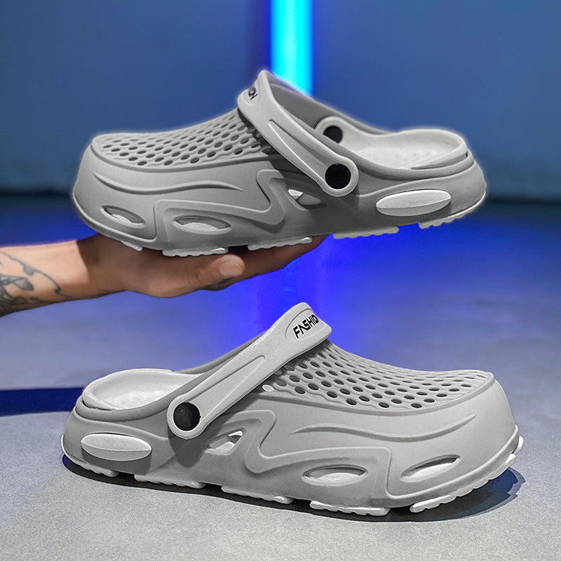Herren Atmungsaktive Clogs mit verstellbarem Riemen R&B