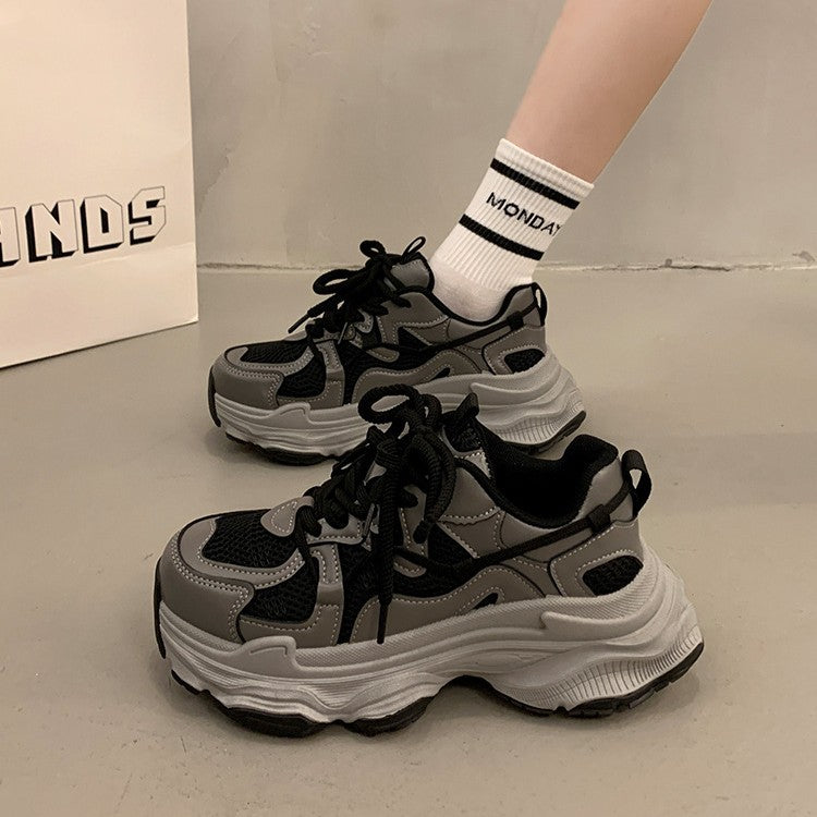 Damen Sportliche Chunky Sneakers mit rutschfester Sohle und atmungsaktivem Obermaterial R&B