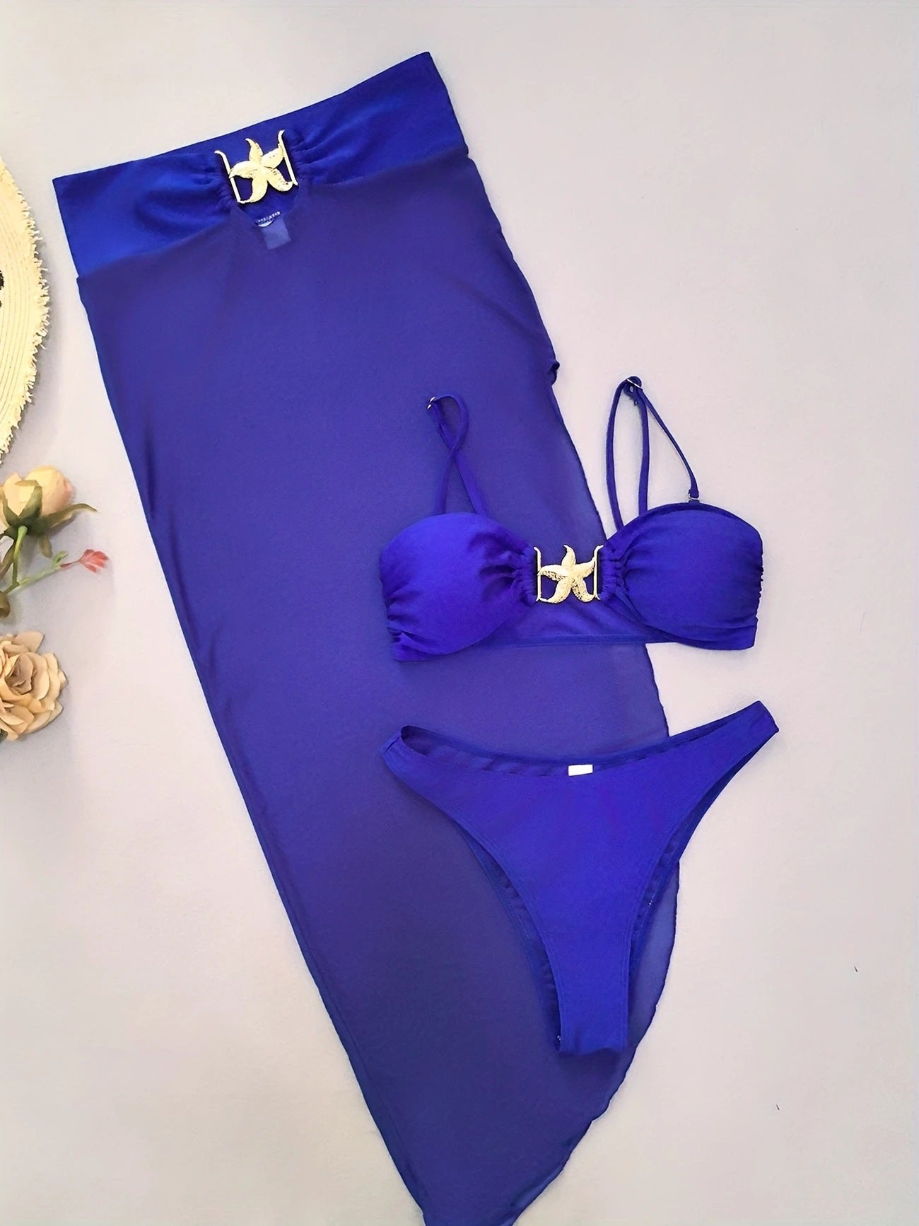 Damen Bikiniset mit transparentem Rock R&B