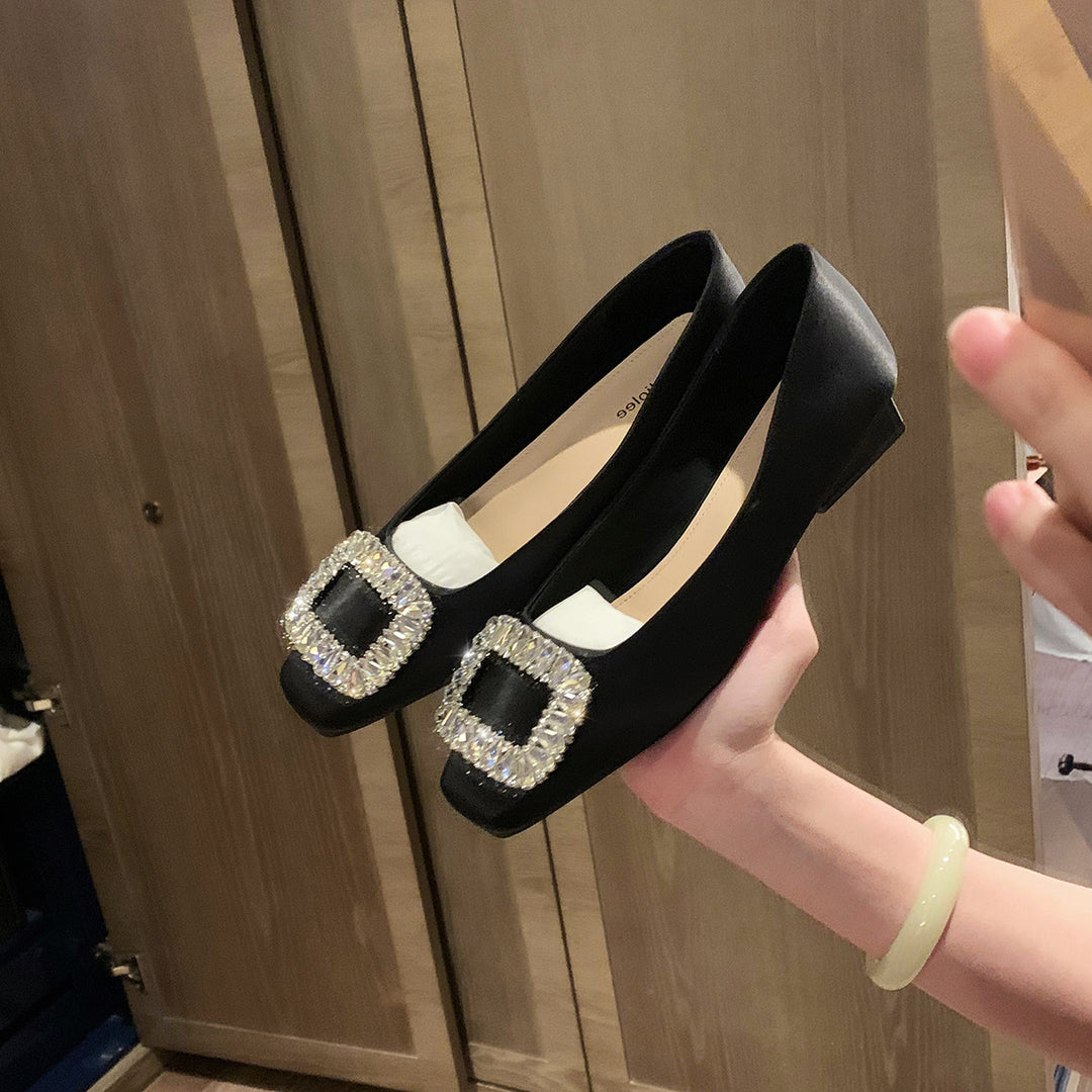Damen Glamouröse Pumps mit funkelnder Strassschnalle R&B
