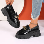 Damen Chunky Loafers mit modischer Kettenapplikation R&B