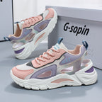 Damen Sportliche Sneaker mit atmungsaktivem Mesh und dämpfender Sohle