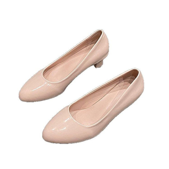 Damen elegante spitze Ballerinas mit bequemen Absatz R&B