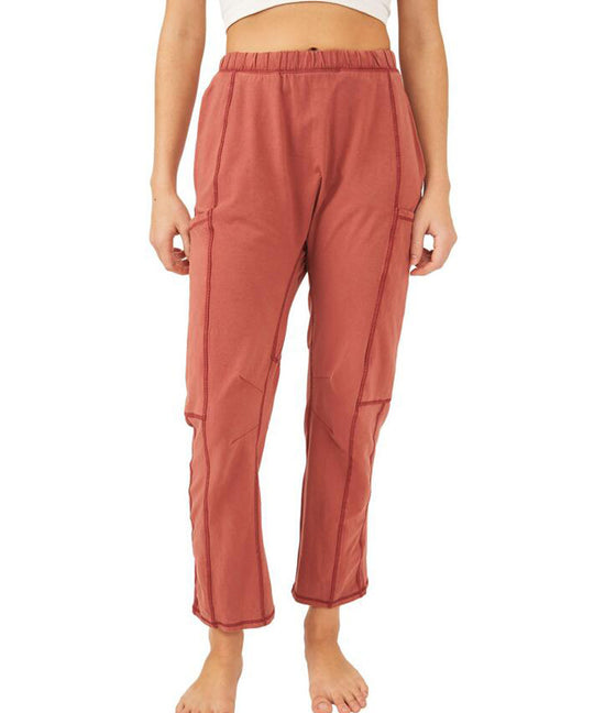 Damen Bequeme Freizeithose mit praktischen Seitentaschen und elastischem Bund R&B