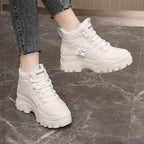 Damen Winterliche High-Top Sneakers mit kuscheligem Innenfutter und rutschfester Sohle R&B