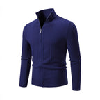 Herren Feiner Strickpullover mit hochabschließendem Kragen