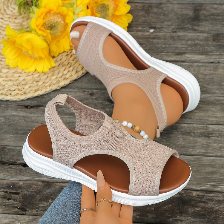 Damen Atmungsaktive Sport-Sandalen mit elastischem Obermaterial und rutschfester Sohle R&B