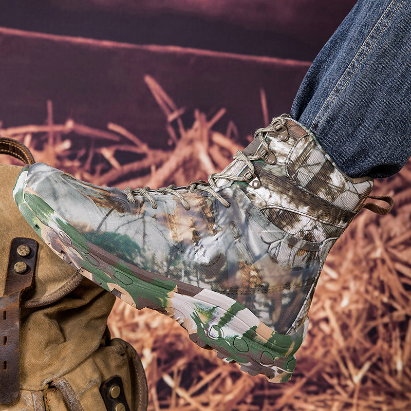 Herren Outdoor-Tactical Boots mit robuster Konstruktion und hohem Knöchelstütz R&B