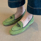 Damen Wildleder Slipper mit dekorativem Schleifendetail R&B