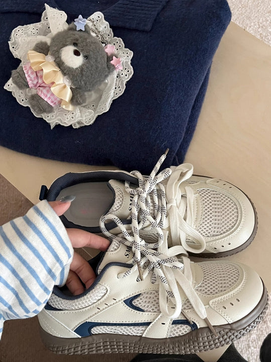 Damen Sneakers mit elastischem Obermaterial und modischem Design R&B