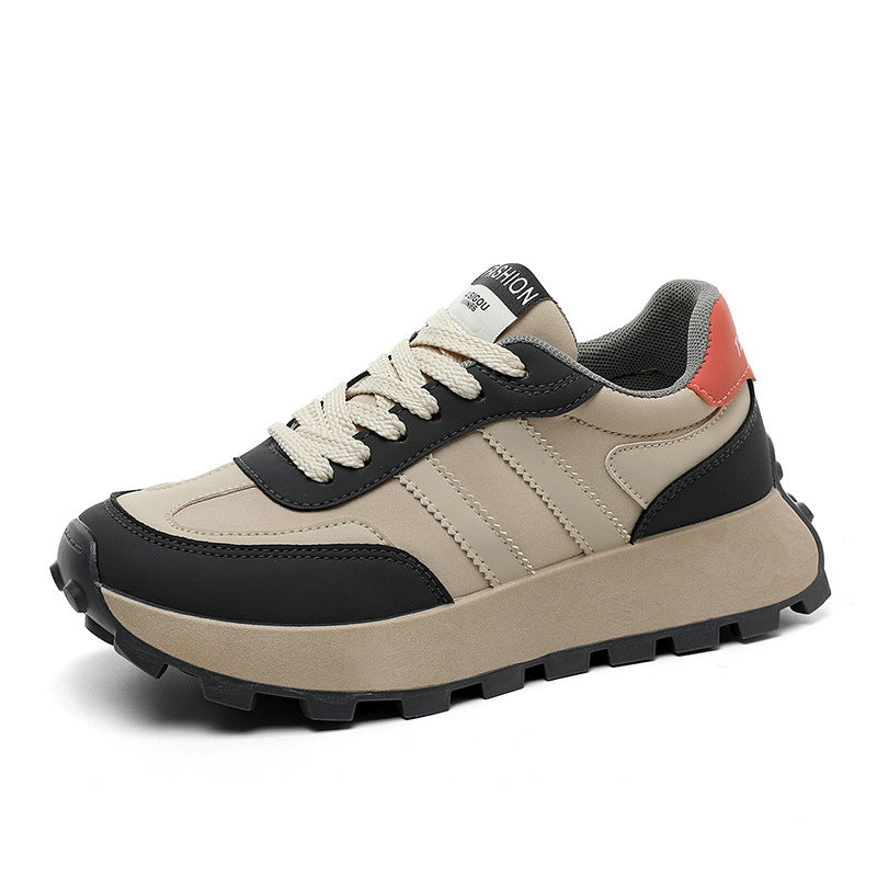 Damen modische Plateau-Runner Sneakers mit rutschfester Profilsohle R&B