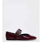 Damen Elegante Ballerinas im Leopardenmuster mit modischer Schnalle R&B