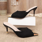 Damen Slingback-Pumps mit elegantem Metallspitzendesign R&B