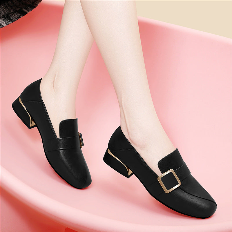 Damen Elegante und komfortable Mokkassins mit modischem Schnallen-Detail R&B