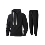 Herren Fleece-Kapuzenpullover und Jogginghose Set R&B