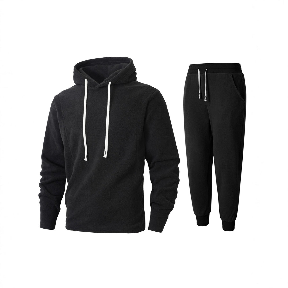 Herren Fleece-Kapuzenpullover und Jogginghose Set R&B