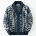 Herren Strickjacke mit traditionellem nordischem Muster R&B