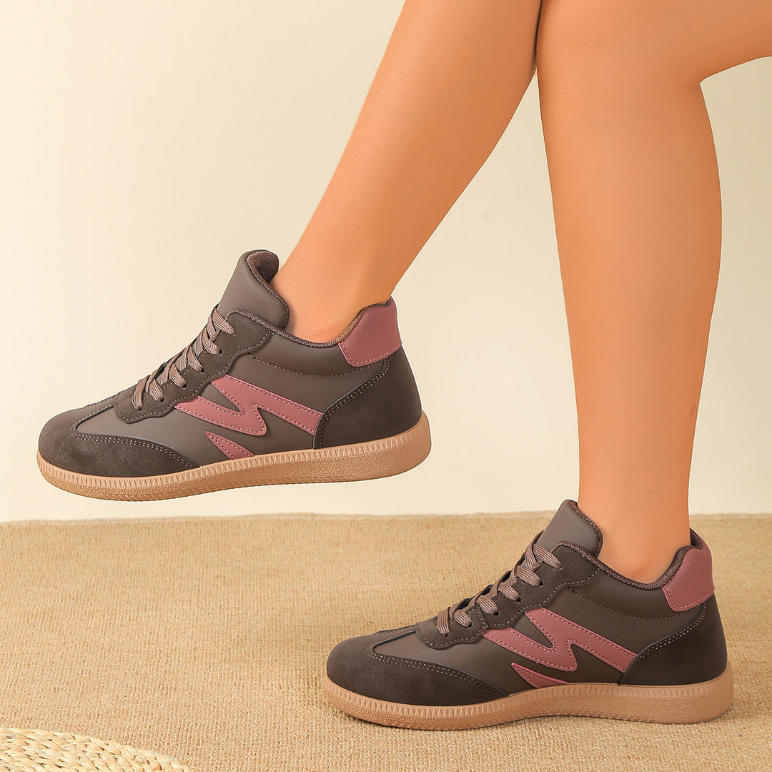 Damen Sneakers im sportlichen High-Top-Stil mit modischen Akzenten R&B