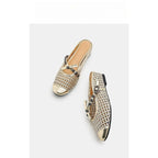 Damen elegante Ballerinas mit transparentem Netzdesign R&B