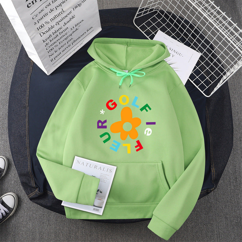 Damen Kapuzenpullover mit kreativem Blumen-Grafikdesign und bequemer Passform R&B
