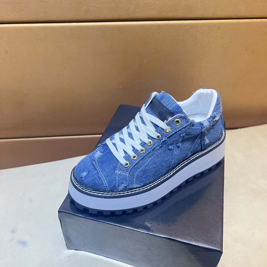 Damen Sneaker mit eleganter Tweed-Oberfläche und verstärkter Sohle R&B
