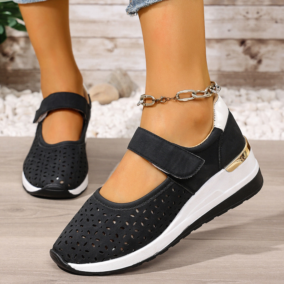 Damen Sportliche Ballerinas mit einzigartigem Lochmuster R&B