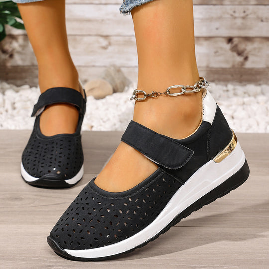 Damen Sportliche Ballerinas mit einzigartigem Lochmuster R&B