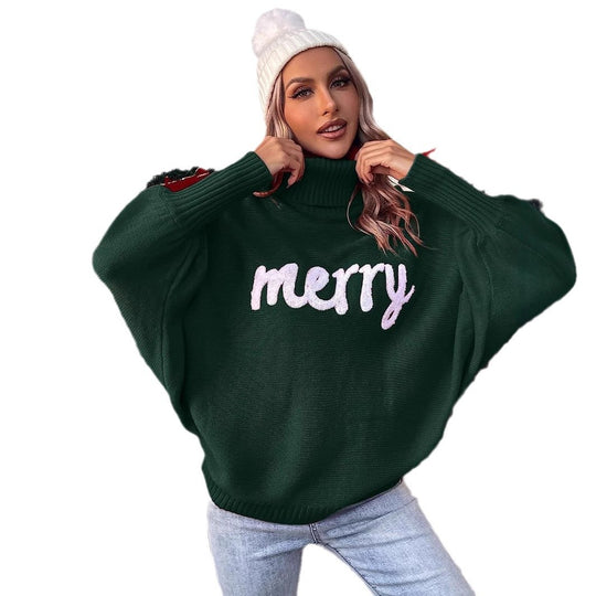 Damen Oversized Rollkragenpullover R&B