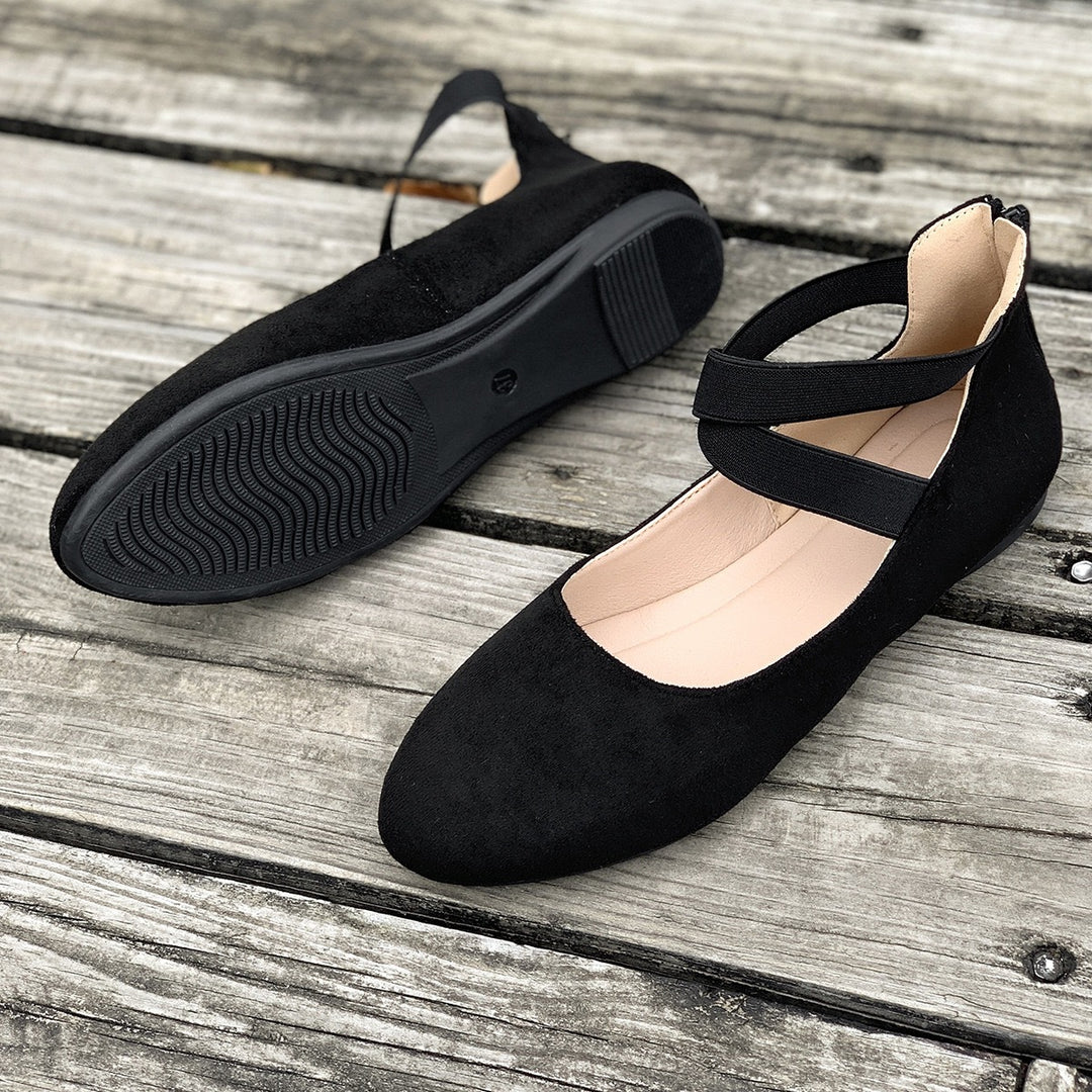Damen Bequeme Ballerinas mit modischem Riemchen-Design R&B